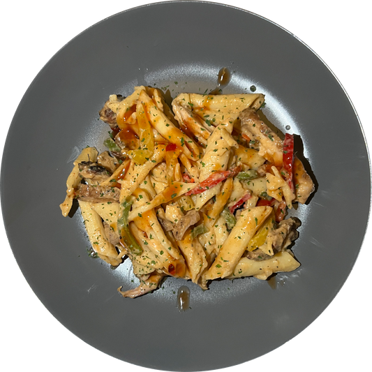 Rasta Pasta with Salmon